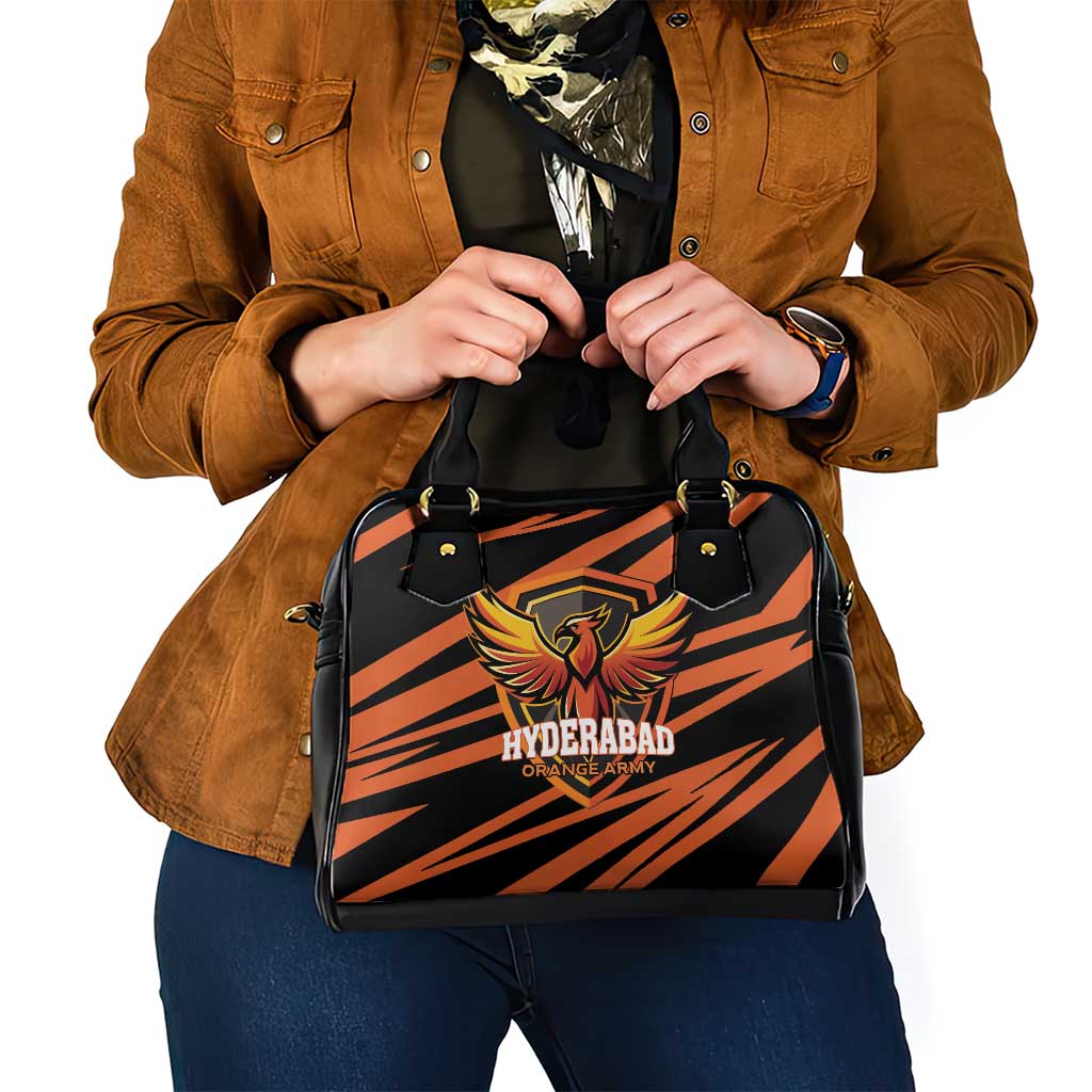 Hyderabad 2025 Cricket Sunrisers Shoulder Handbag Orange Army Play With Fire LT01