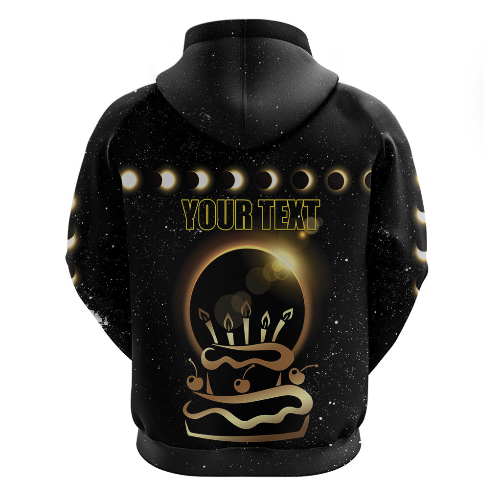 Personalized Total Solar Eclipse 2024 Hoodie My Birthday Present From The Universe LT01