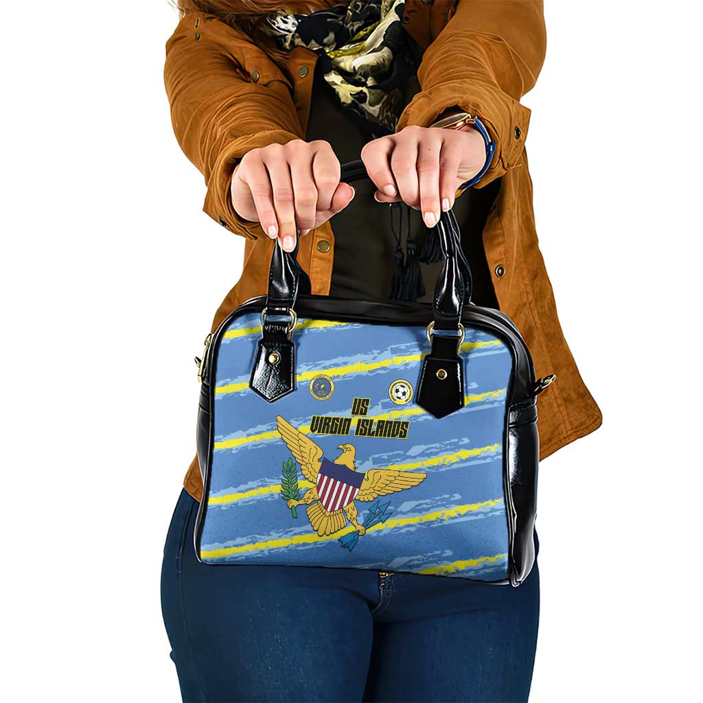 US Virgin Islands Soccer Shoulder Handbag Team Dashing Eagles Come On LT01