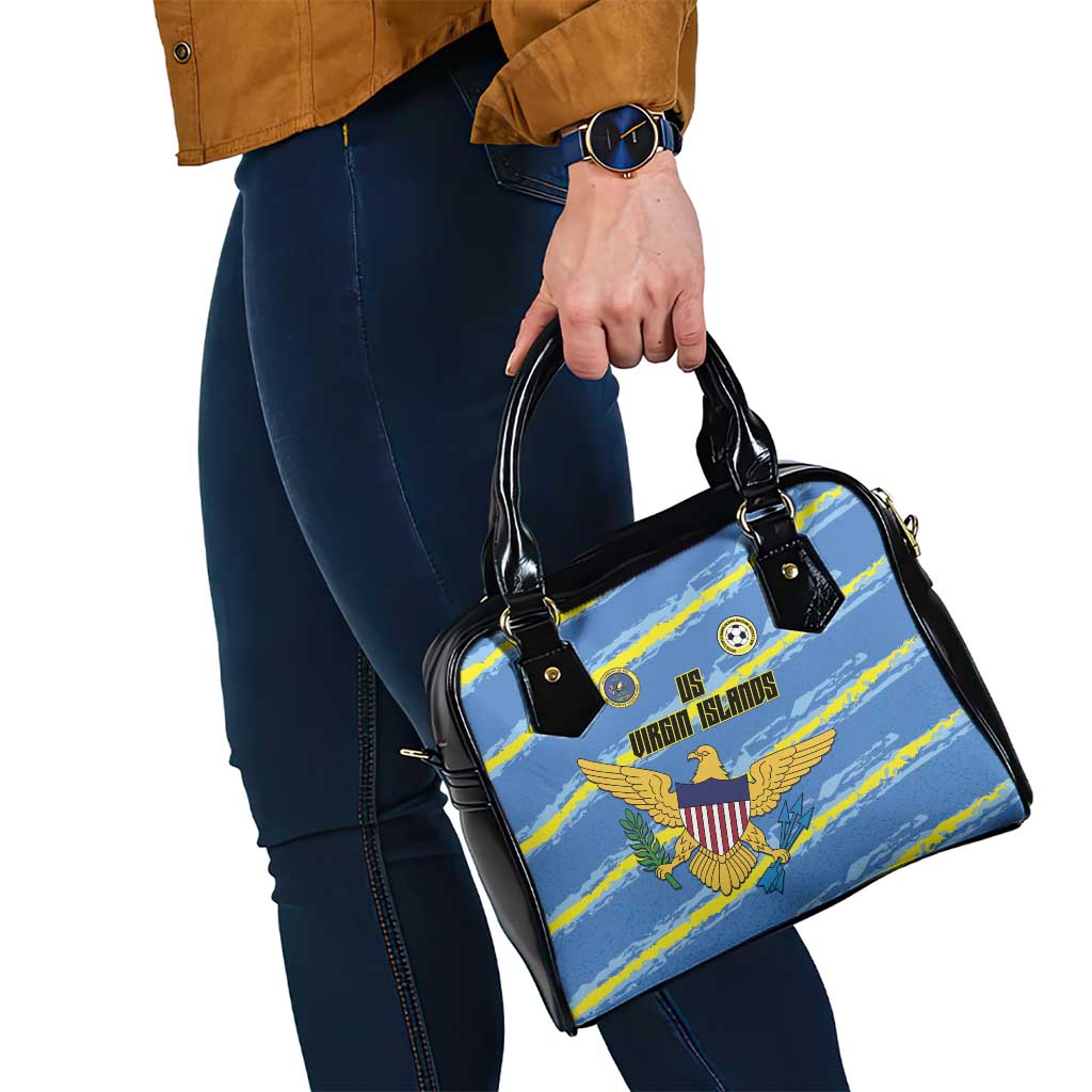 US Virgin Islands Soccer Shoulder Handbag Team Dashing Eagles Come On LT01