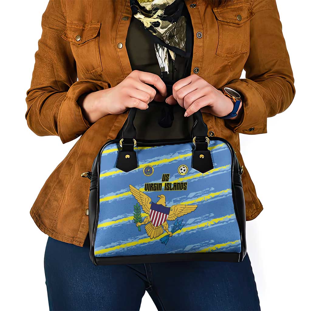 US Virgin Islands Soccer Shoulder Handbag Team Dashing Eagles Come On LT01