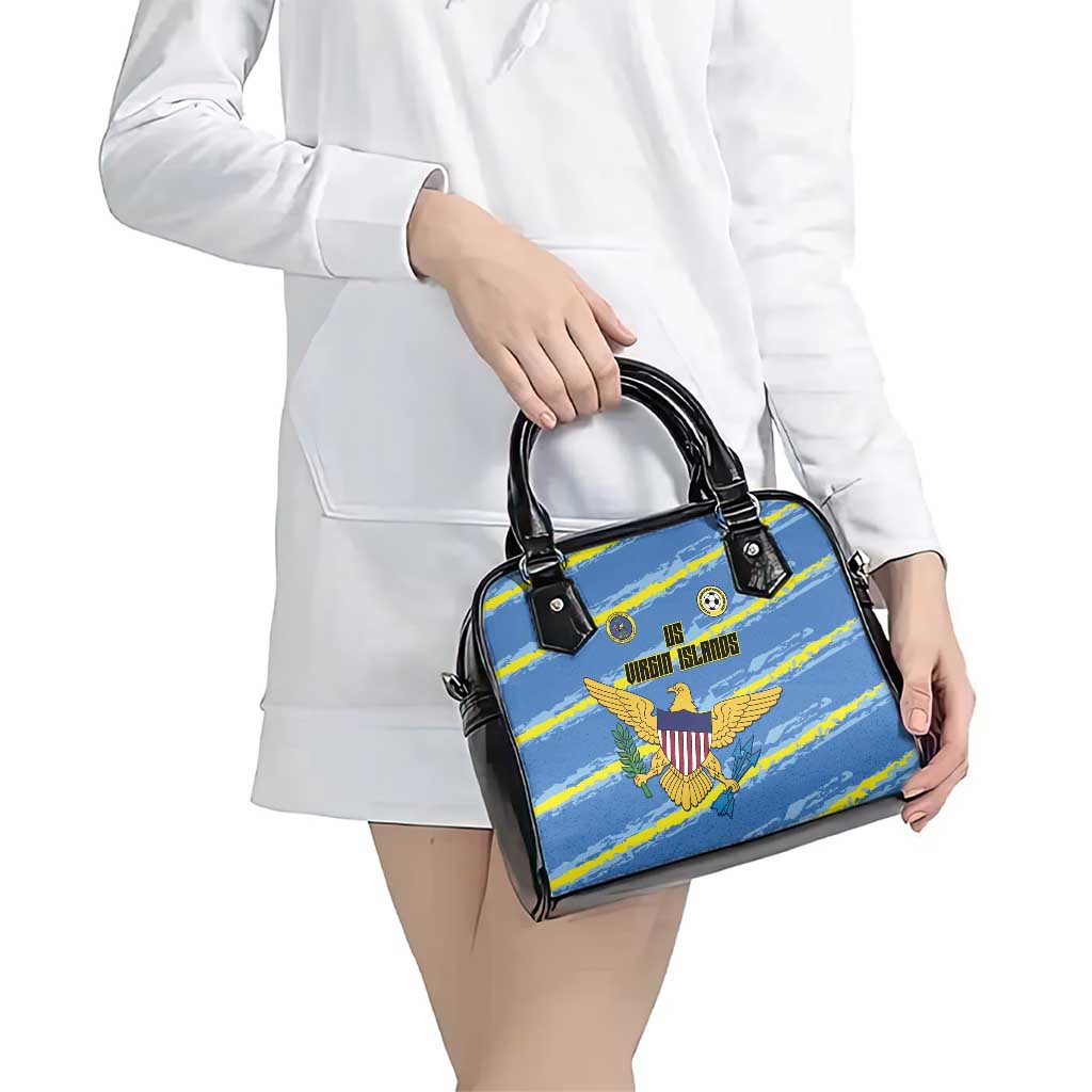 US Virgin Islands Soccer Shoulder Handbag Team Dashing Eagles Come On LT01