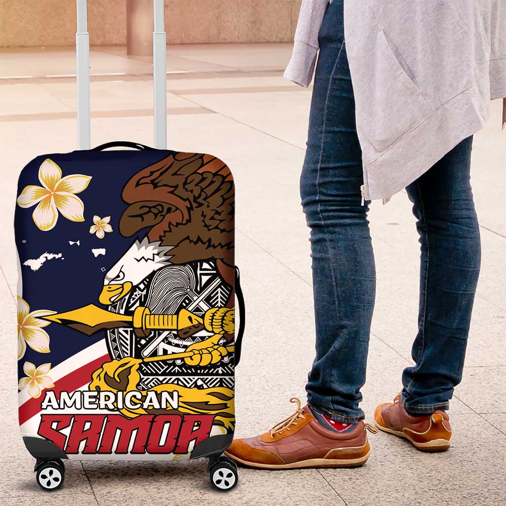 American Samoa Luggage Cover Amerika Samoa Bald Eagle LT01