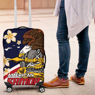 American Samoa Luggage Cover Amerika Samoa Bald Eagle LT01
