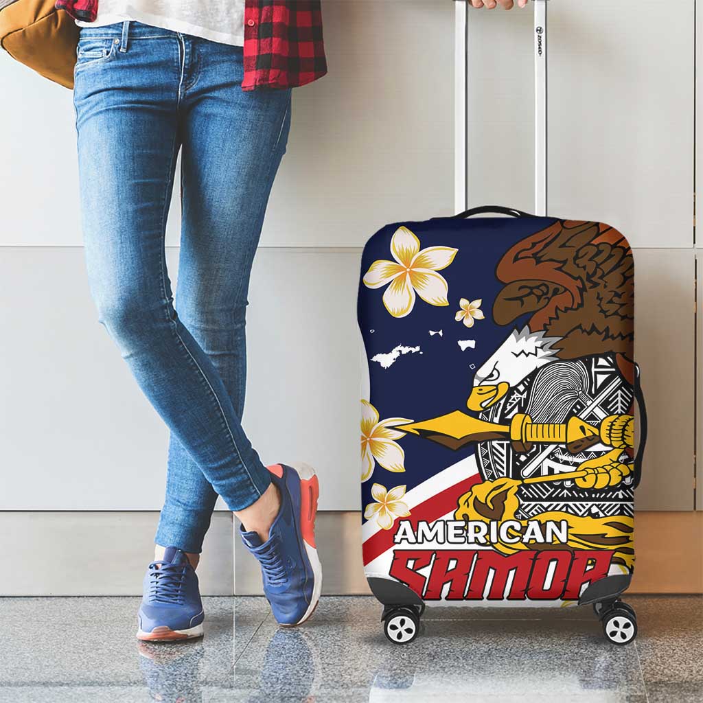 American Samoa Luggage Cover Amerika Samoa Bald Eagle LT01