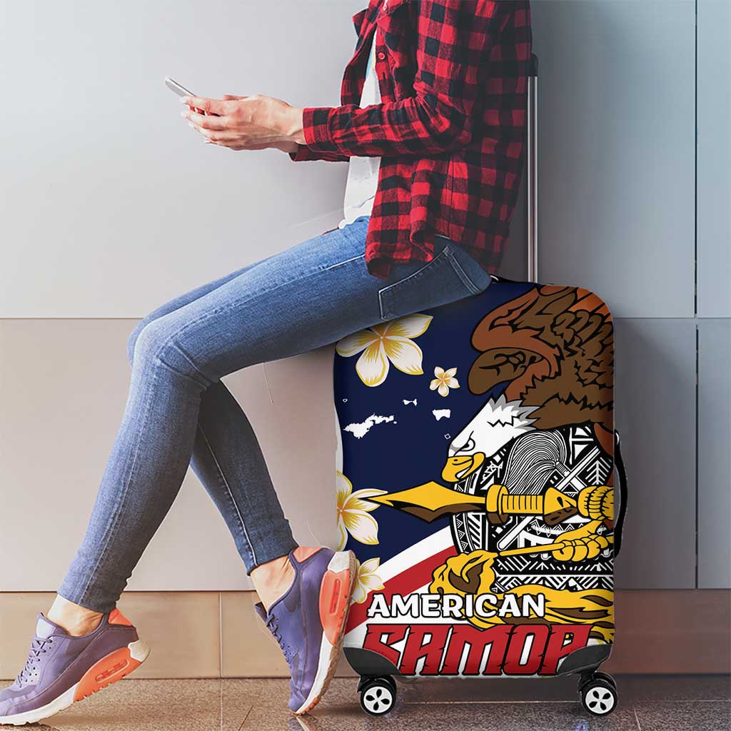 American Samoa Luggage Cover Amerika Samoa Bald Eagle LT01