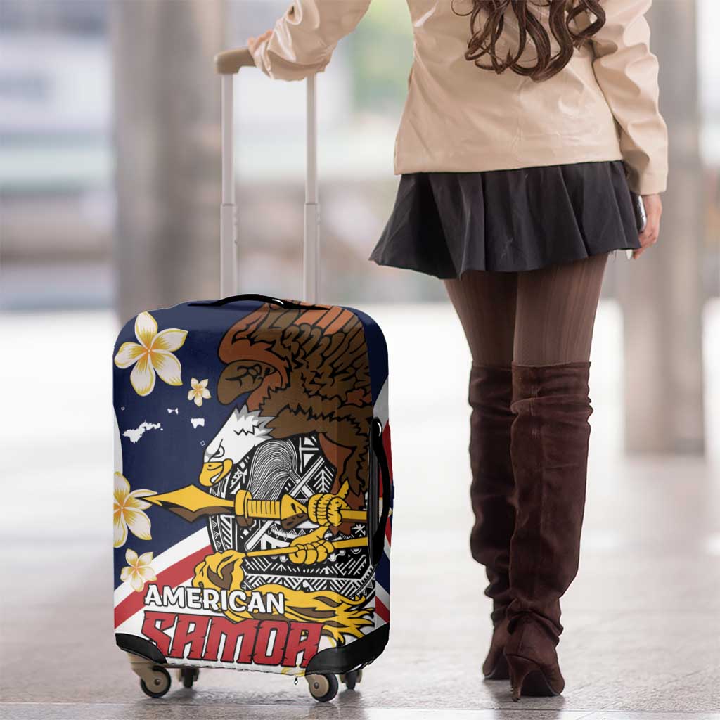 American Samoa Luggage Cover Amerika Samoa Bald Eagle LT01