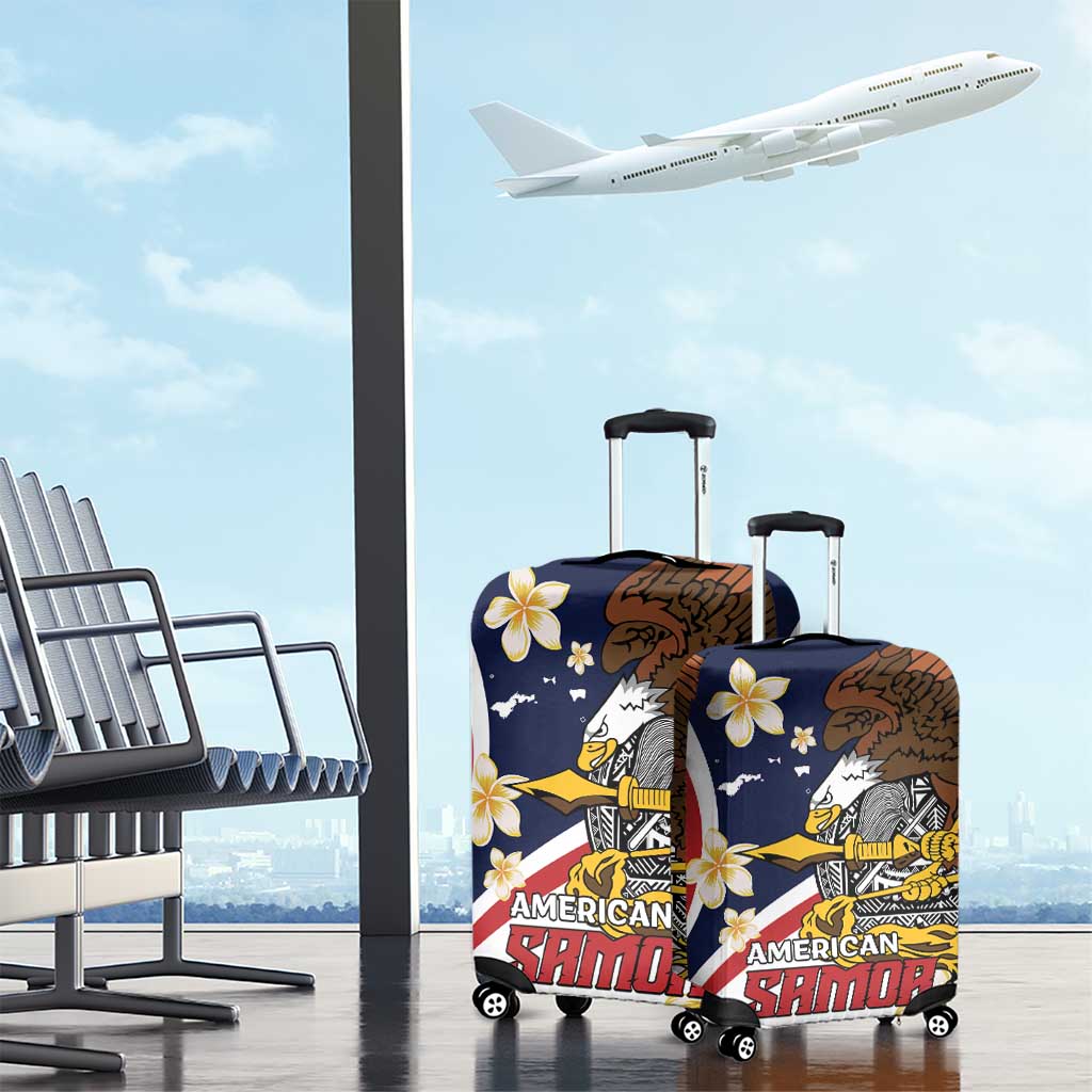 American Samoa Luggage Cover Amerika Samoa Bald Eagle LT01