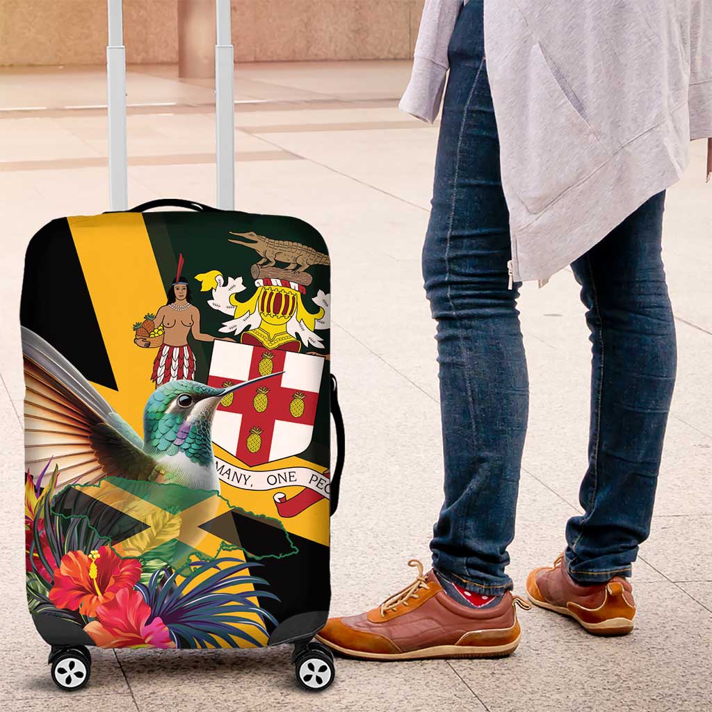 Jamaica Hummingbird Luggage Cover Jumieka Tropical LT01