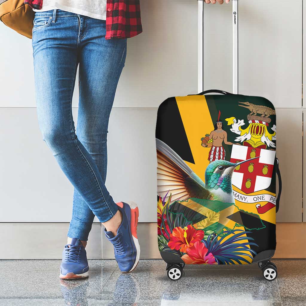 Jamaica Hummingbird Luggage Cover Jumieka Tropical LT01