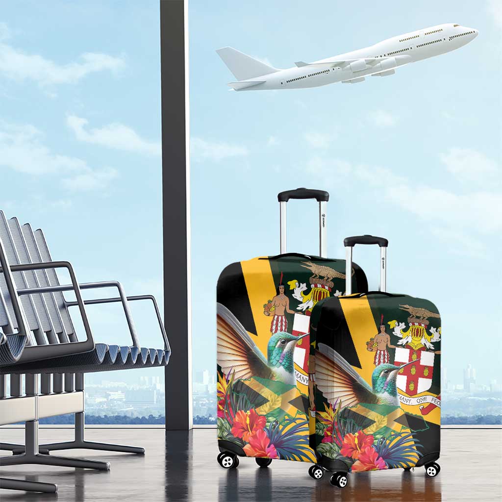 Jamaica Hummingbird Luggage Cover Jumieka Tropical LT01