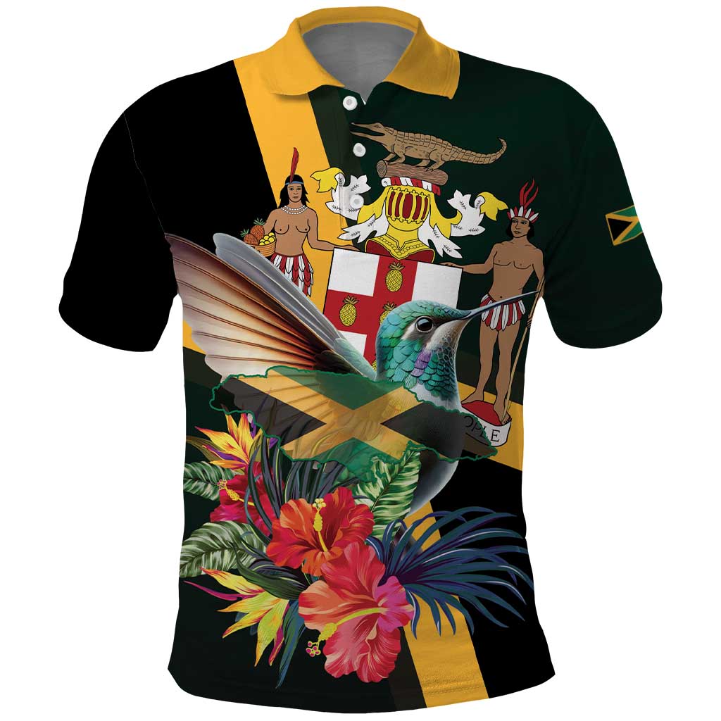 Jamaica Hummingbird Polo Shirt Jumieka Tropical LT01