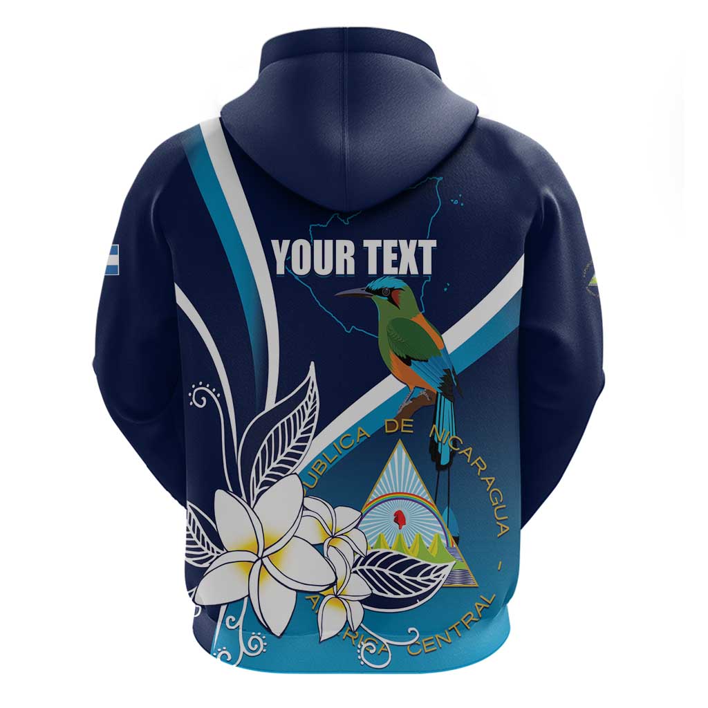 Nicaragua Independence Day Hoodie Motmot Plumeria Floral LT01
