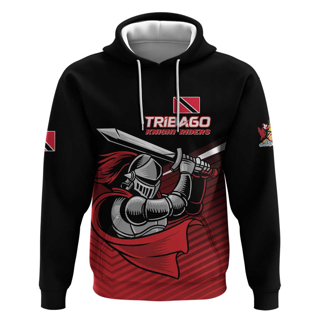 Custom Knight Riders Trinbago Cricket Hoodie Play Fight Win Repeat LT01