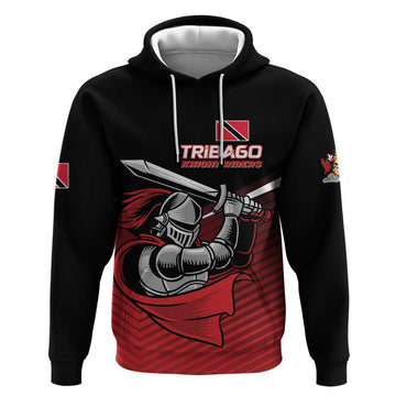 Custom Knight Riders Trinbago Cricket Hoodie Play Fight Win Repeat LT01