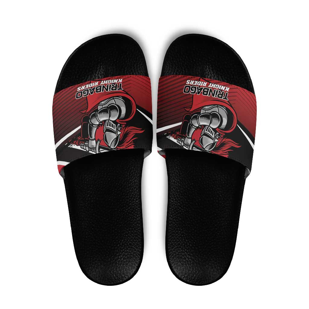 Knight Riders Trinbago Cricket Slide Sandals Play Fight Win Repeat LT01