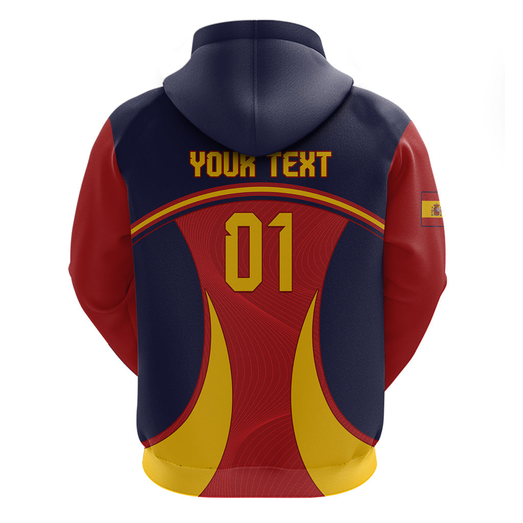 Custom Spain Football Hoodie La Roja 2024 Sporty Style LT01