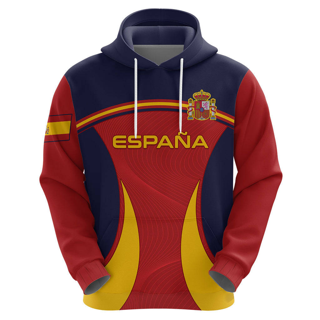 Custom Spain Football Hoodie La Roja 2024 Sporty Style LT01