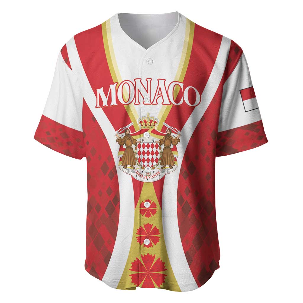 Personalized Monaco Baseball Jersey Deo Juvante Sporty Style LT01