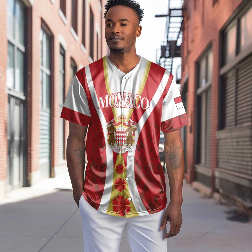 Personalized Monaco Baseball Jersey Deo Juvante Sporty Style LT01