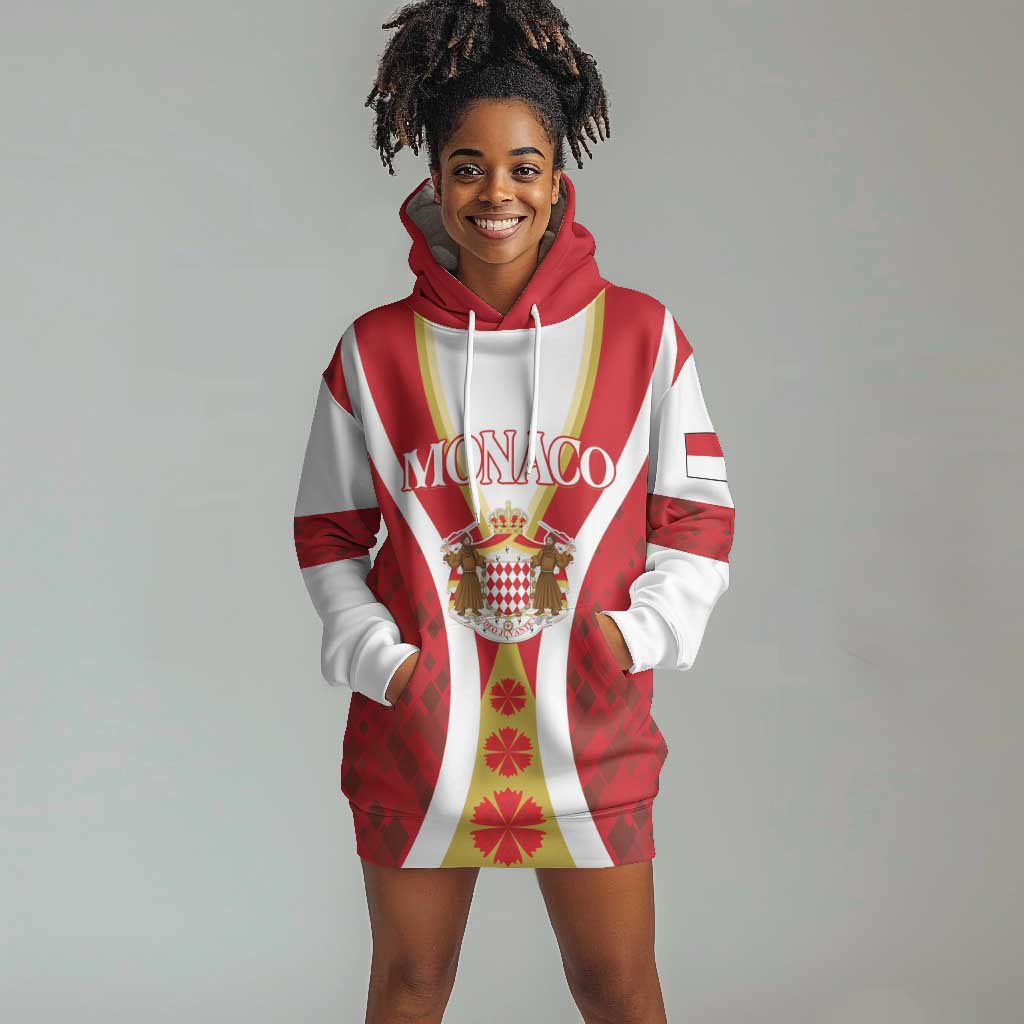 Personalized Monaco Hoodie Dress Deo Juvante Sporty Style LT01