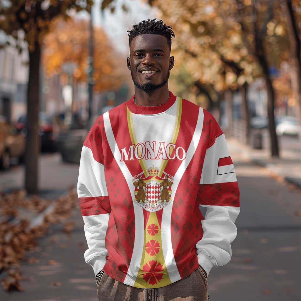 Personalized Monaco Sweatshirt Deo Juvante Sporty Style LT01