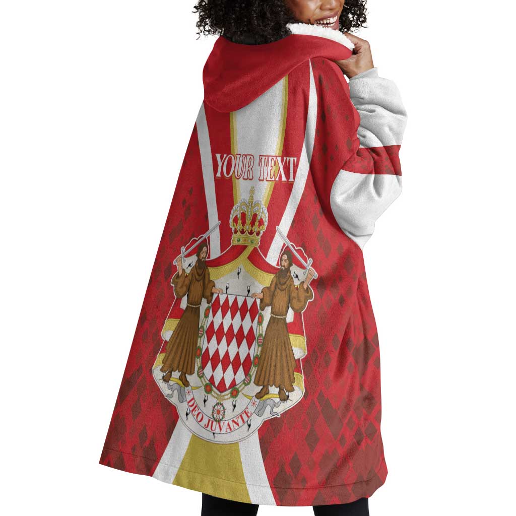 Personalized Monaco Wearable Blanket Hoodie Deo Juvante Sporty Style LT01