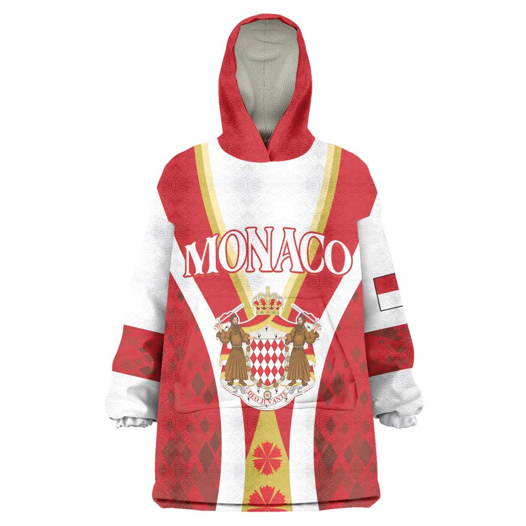 Personalized Monaco Wearable Blanket Hoodie Deo Juvante Sporty Style LT01