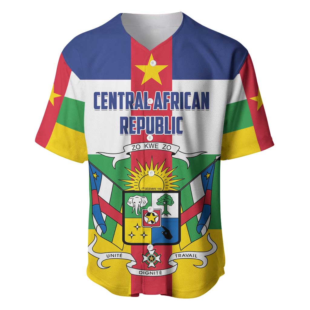 Personalized Central African Republic Baseball Jersey African Zo Kwe Zo LT01