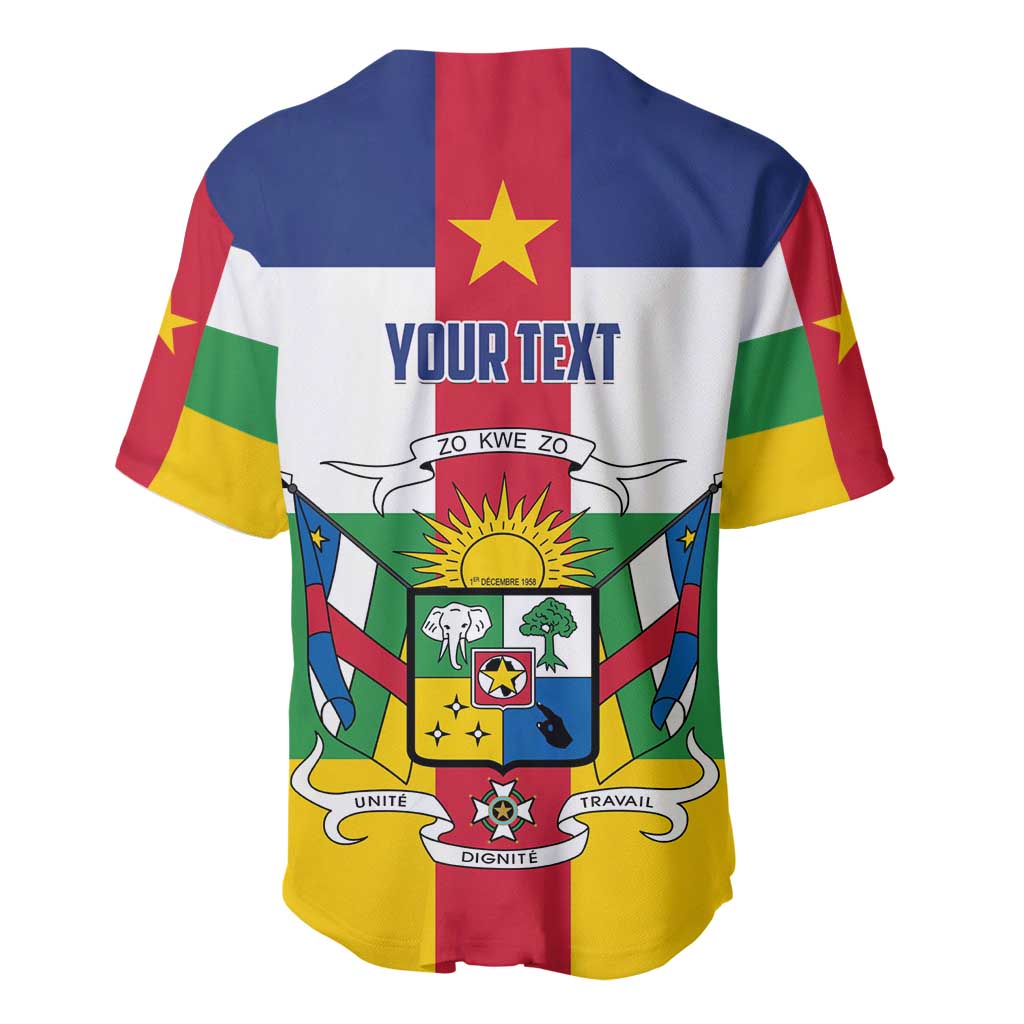 Personalized Central African Republic Baseball Jersey African Zo Kwe Zo LT01