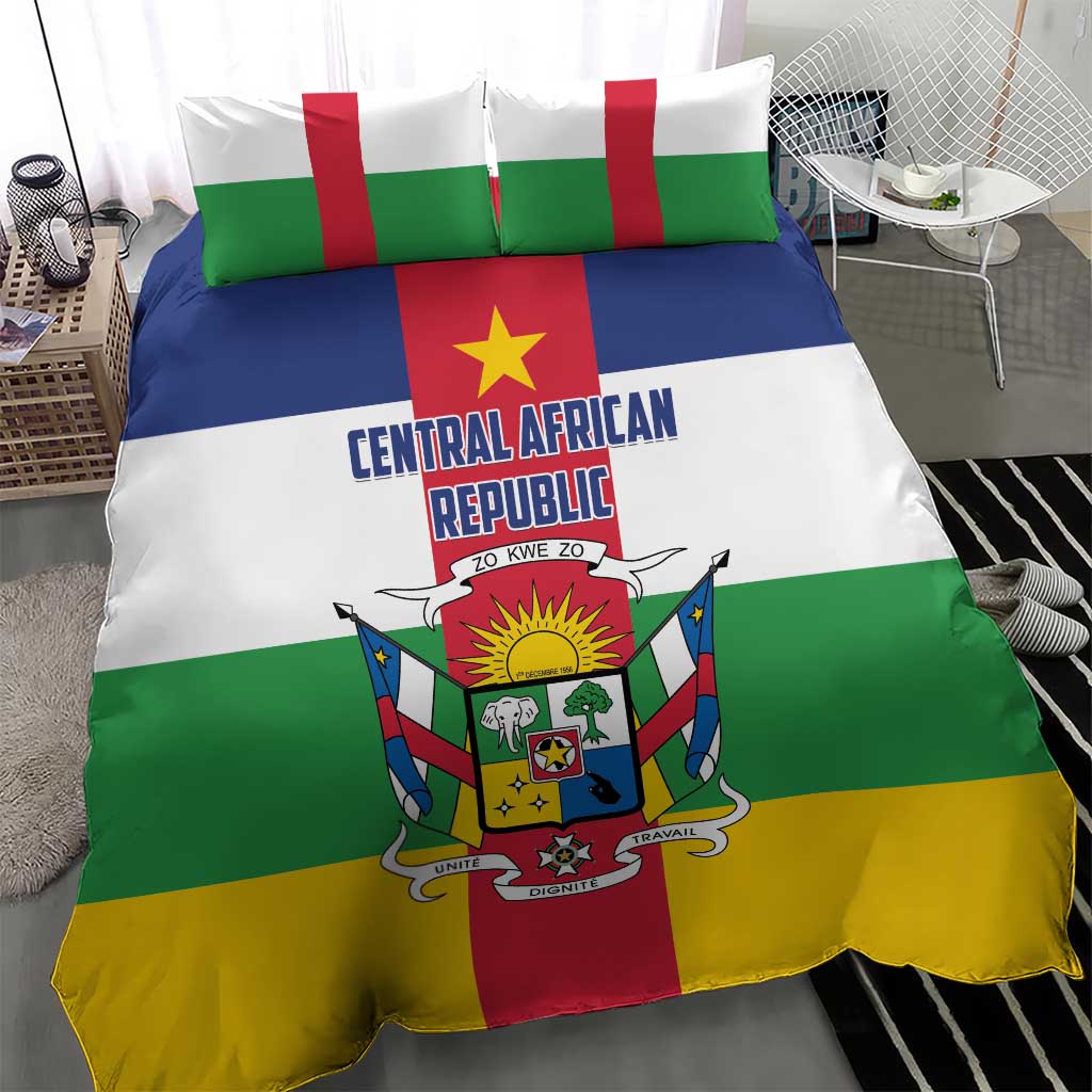 Central African Republic Bedding Set African Zo Kwe Zo LT01