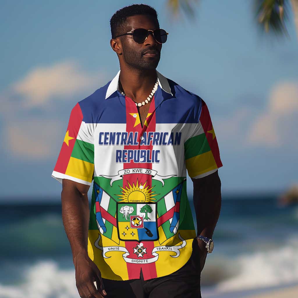 Personalized Central African Republic Hawaiian Shirt African Zo Kwe Zo LT01