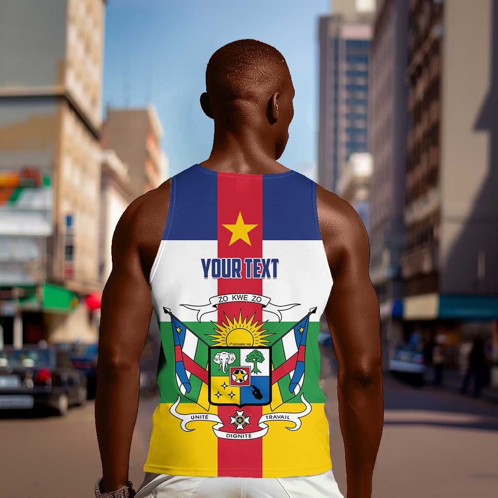 Personalized Central African Republic Men Tank Top African Zo Kwe Zo LT01