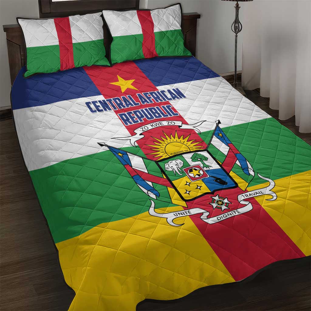 Central African Republic Quilt Bed Set African Zo Kwe Zo LT01