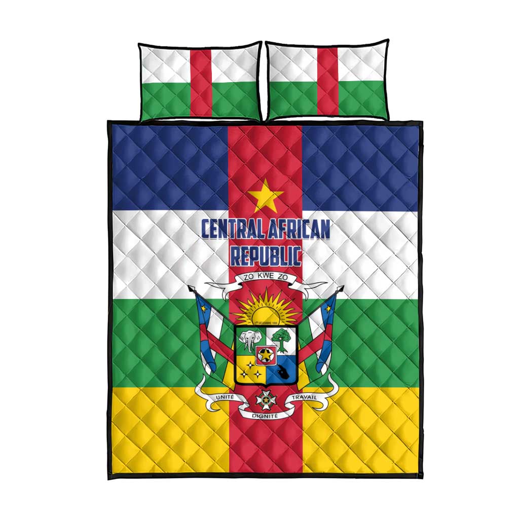 Central African Republic Quilt Bed Set African Zo Kwe Zo LT01