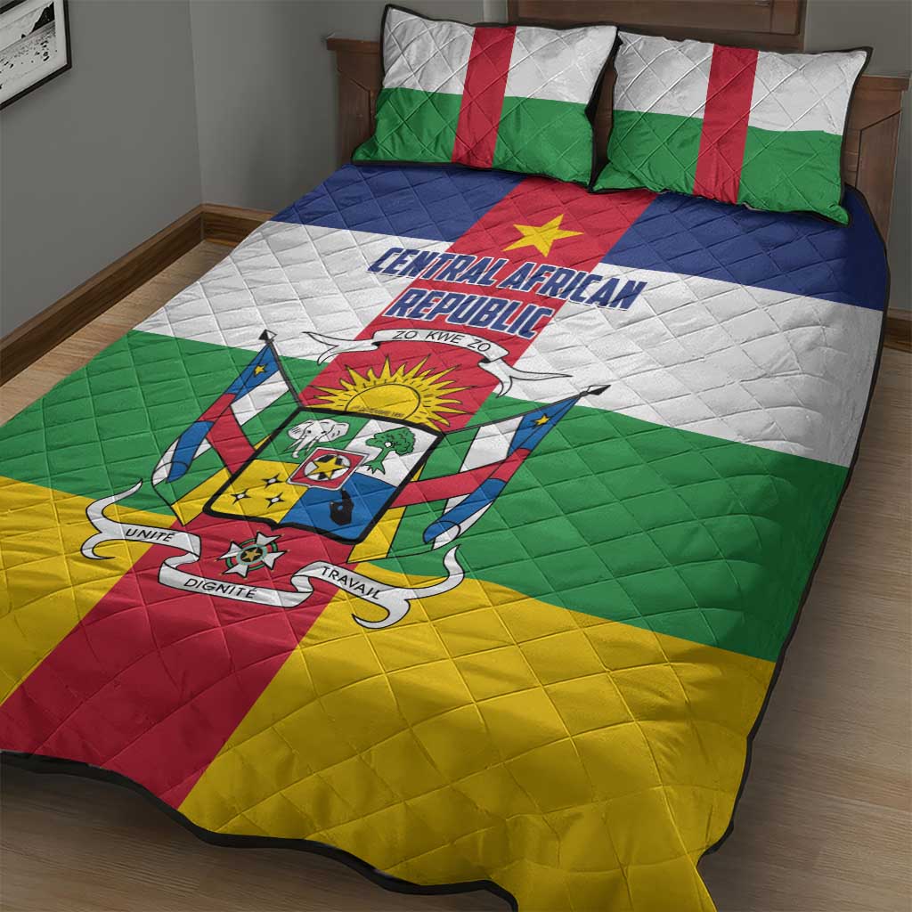 Central African Republic Quilt Bed Set African Zo Kwe Zo LT01