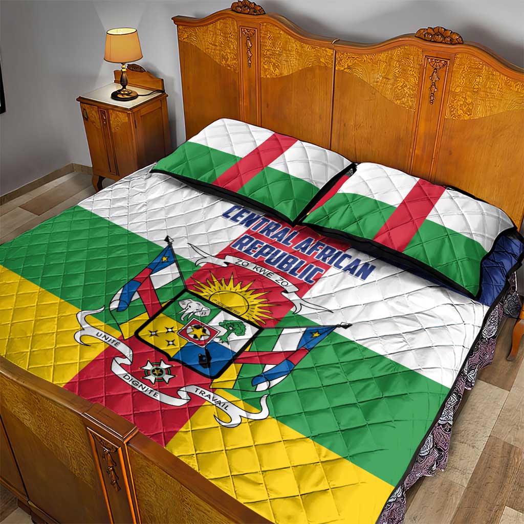 Central African Republic Quilt Bed Set African Zo Kwe Zo LT01