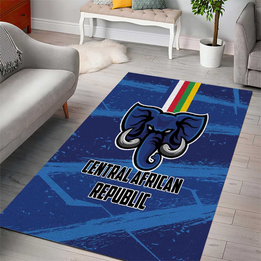Central African Republic Football Area Rug African Come On Les Fauves LT01
