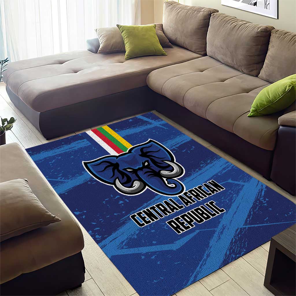 Central African Republic Football Area Rug African Come On Les Fauves LT01