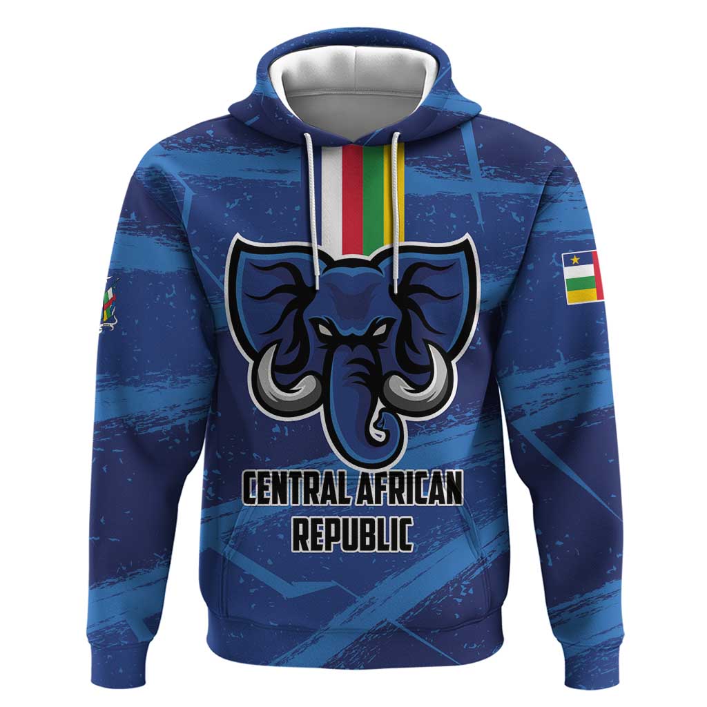 Custom Central African Republic Football Hoodie Go Les Fauves LT01