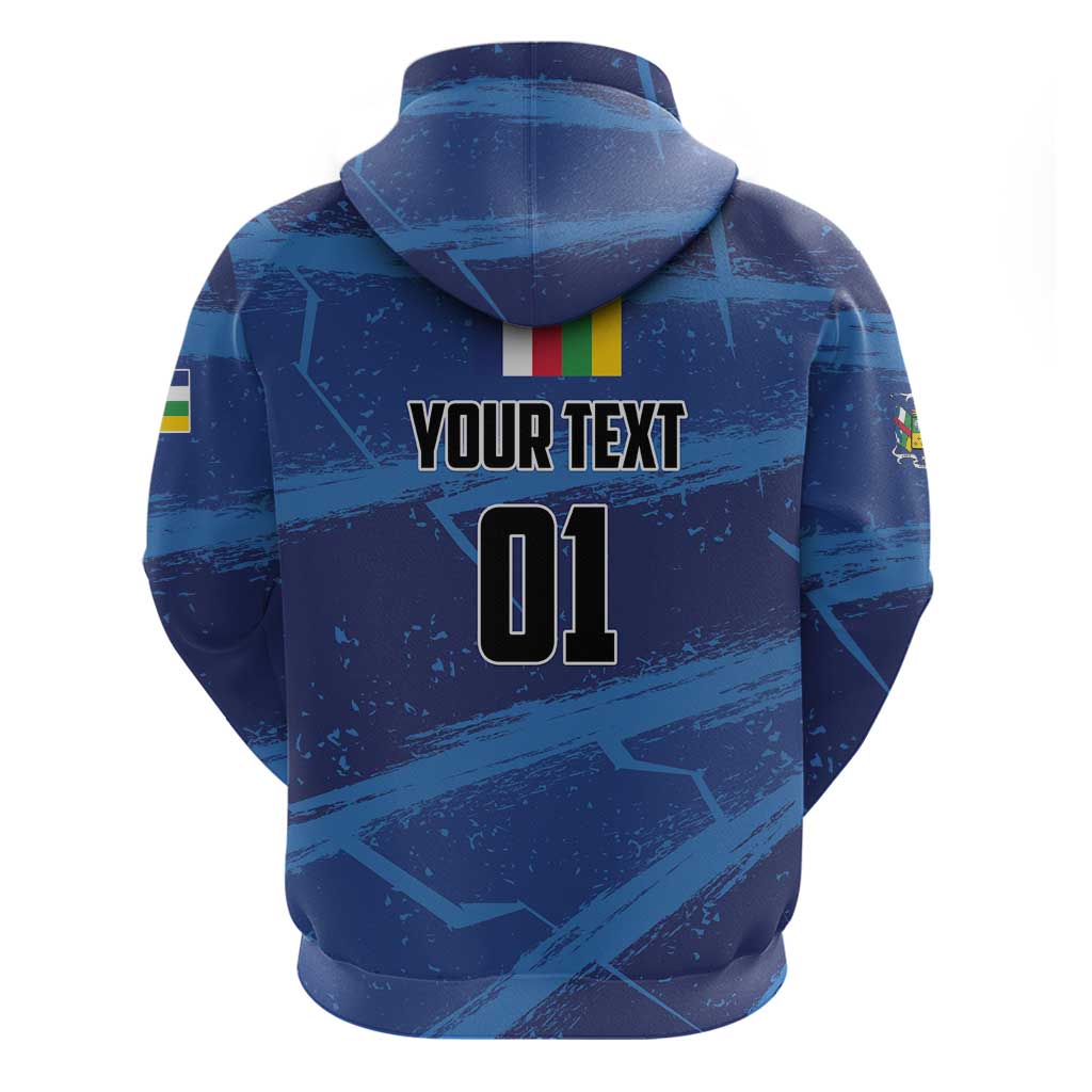 Custom Central African Republic Football Hoodie Go Les Fauves LT01