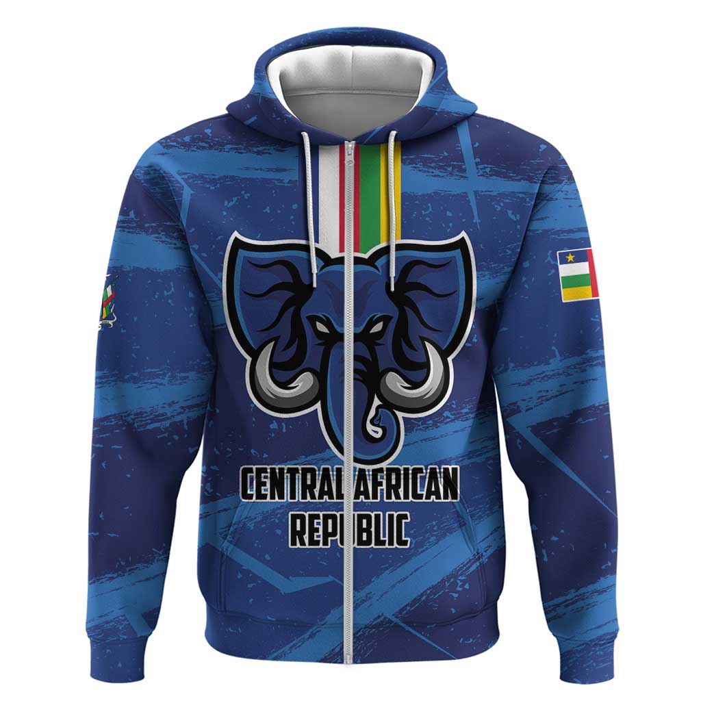 Custom Central African Republic Football Hoodie Go Les Fauves LT01