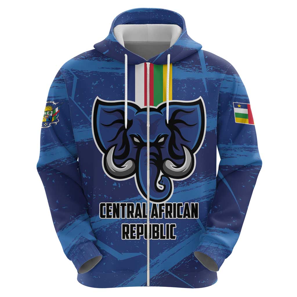 Custom Central African Republic Football Hoodie Go Les Fauves LT01