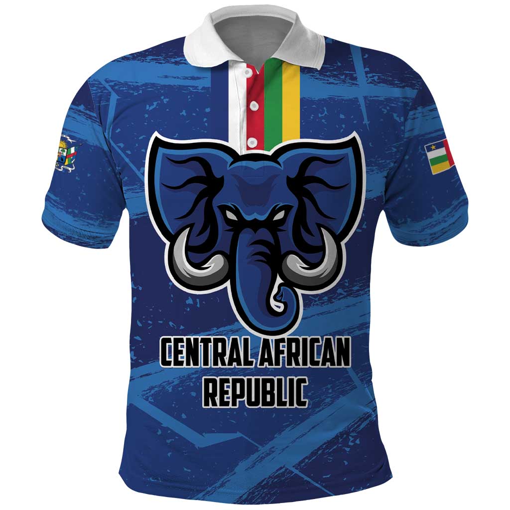 Custom Central African Republic Football Polo Shirt Go Les Fauves LT01