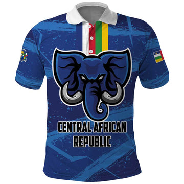 Custom Central African Republic Football Polo Shirt Go Les Fauves LT01