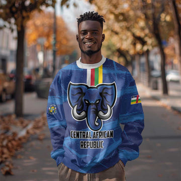 Custom Central African Republic Football Sweatshirt African Come On Les Fauves LT01