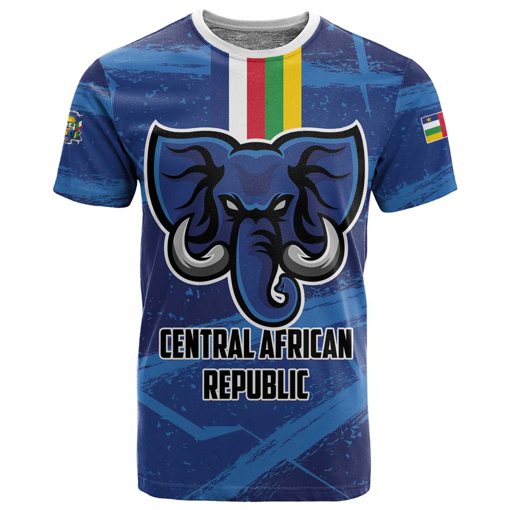 Custom Central African Republic Football T shirt African Come On Les Fauves LT01