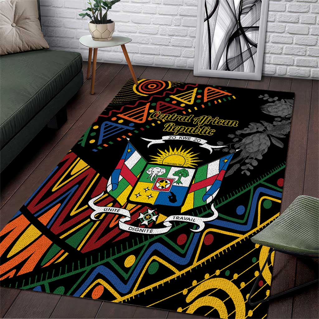 Central African Republic Area Rug Protea - African Pattern LT01