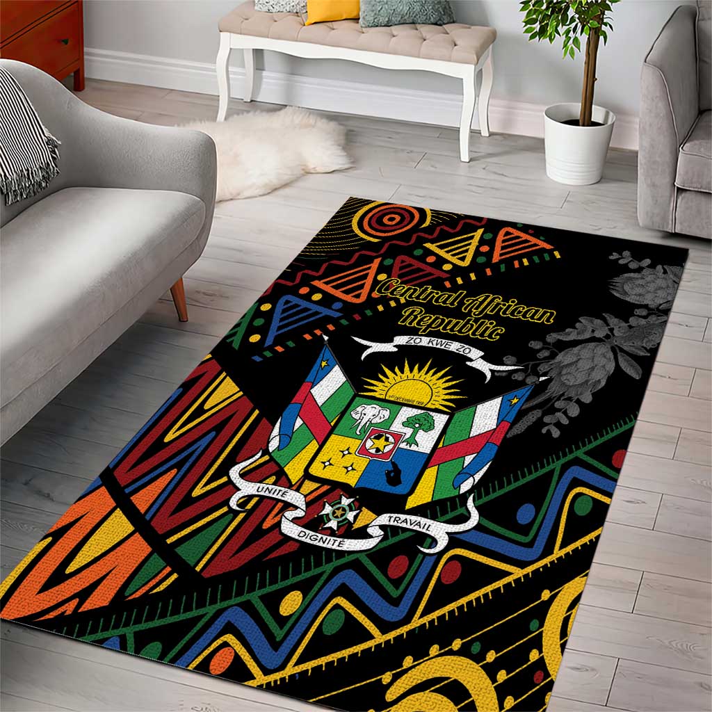 Central African Republic Area Rug Protea - African Pattern LT01