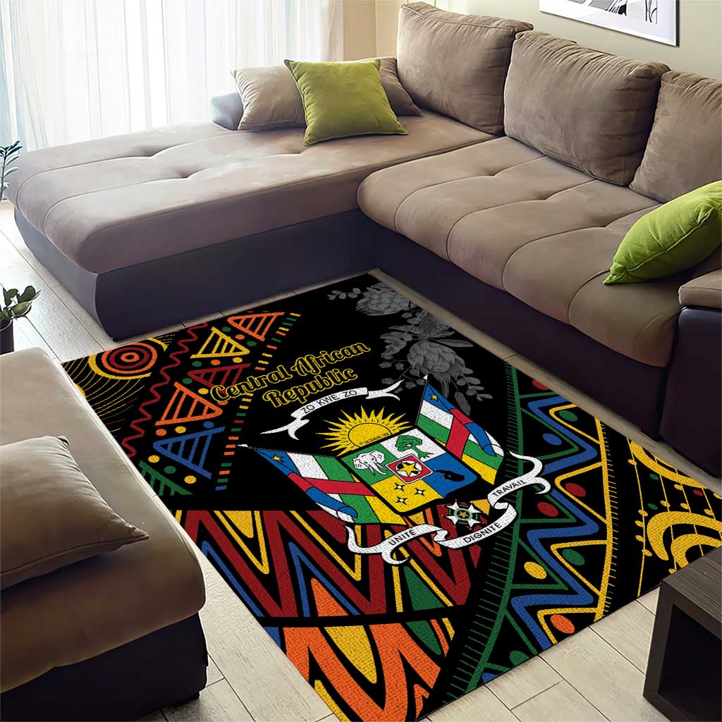 Central African Republic Area Rug Protea - African Pattern LT01